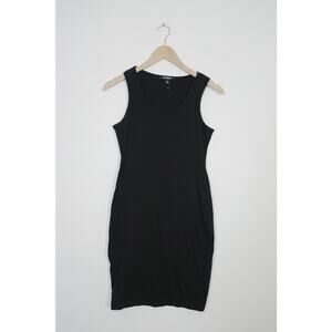 Black Basic Tank Top Bodycon Dress Size Medium